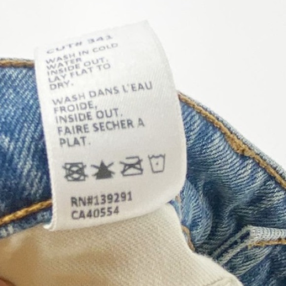 Baldwin Women's Blue 100% Cotton Willow Flare Denim Jeans Size 27 35” inseam - Picture 9 of 12